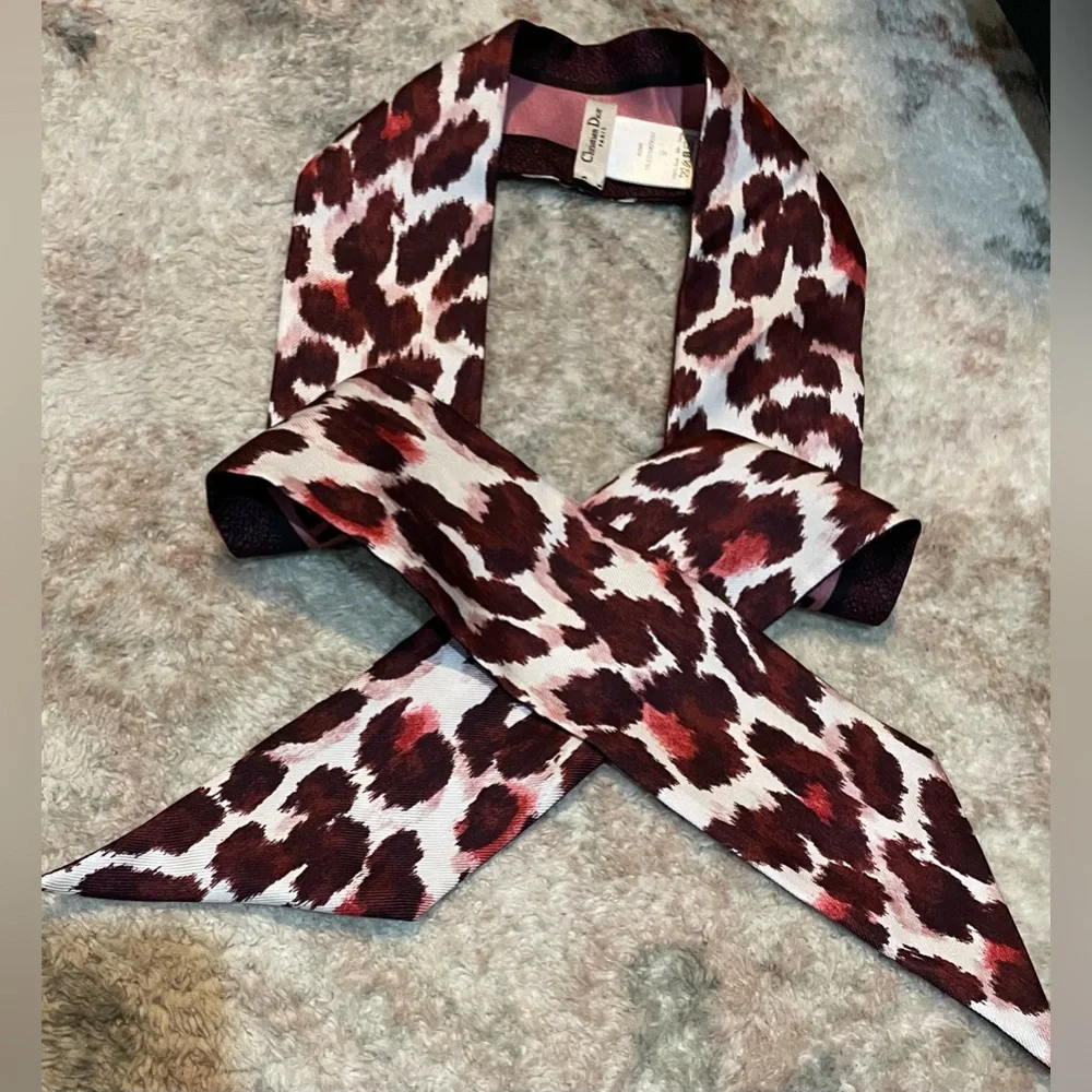 Dior limited edition cheetah Scarf EUC